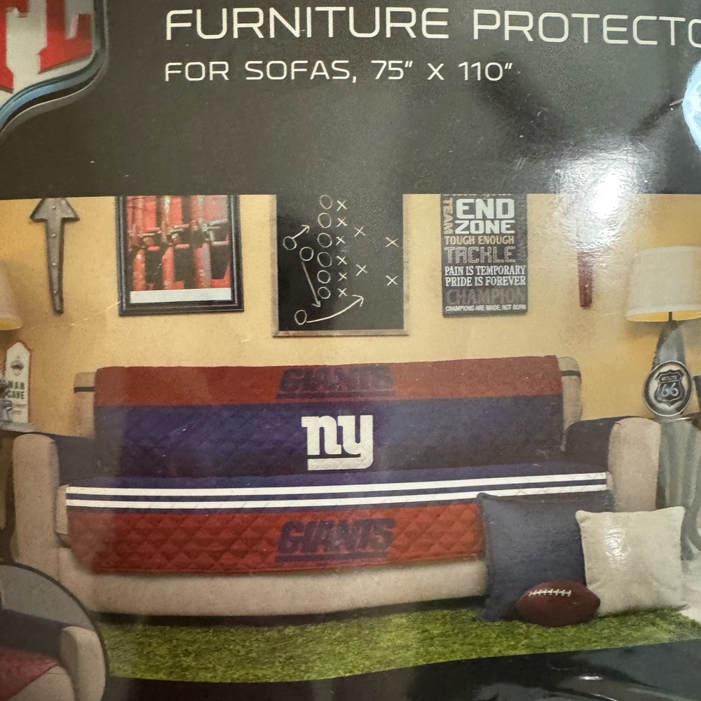 NFL Blue and Red Furniture Cover Accents